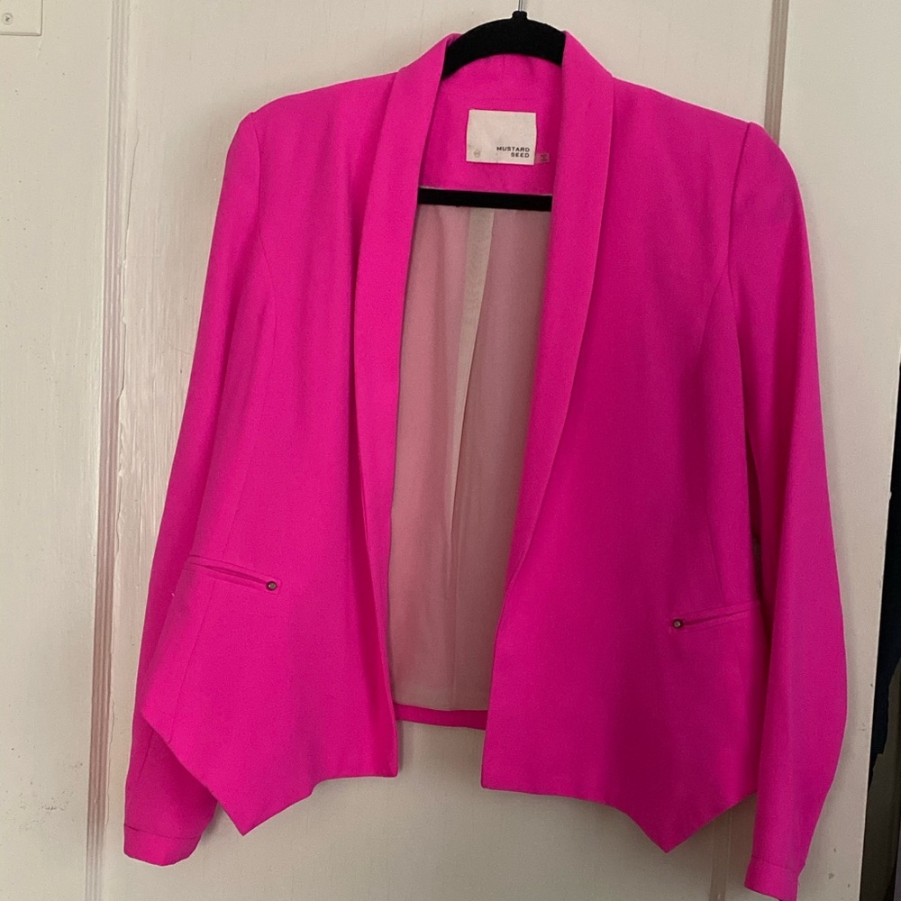 Pink relaxed blazer